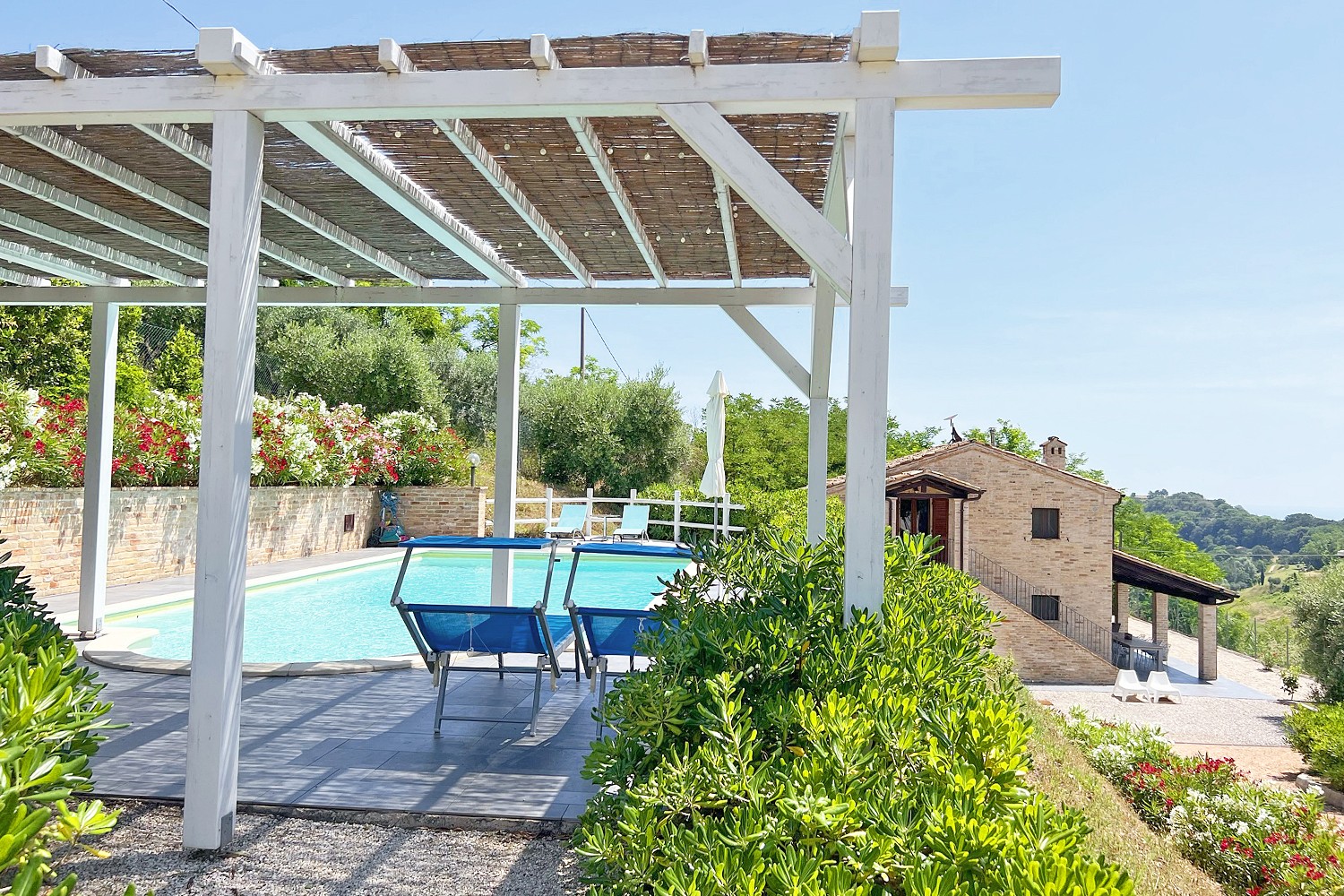 Luxury holiday villa with pool near the beach