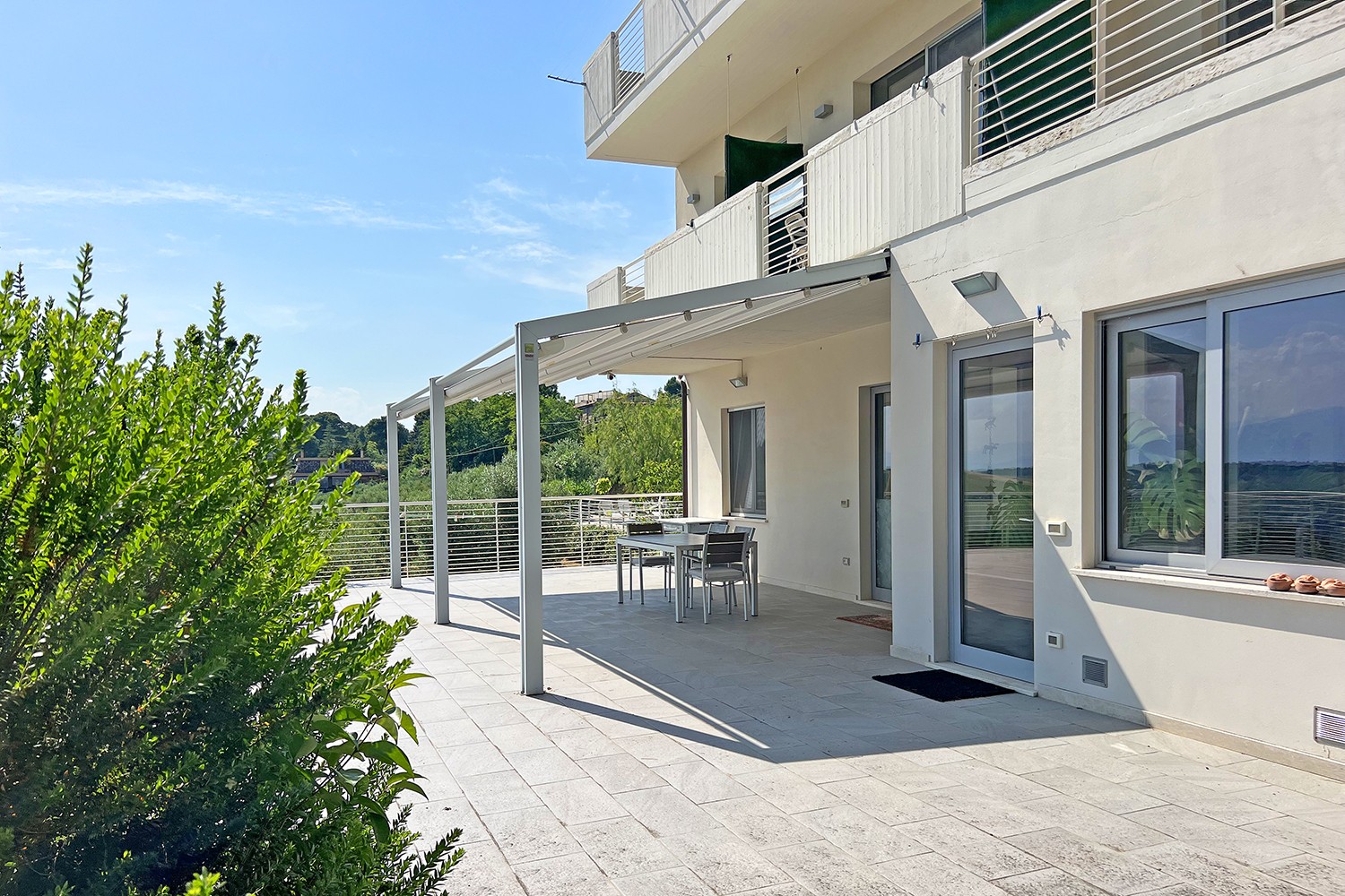 Modern holiday villa with 3 apartments near the beach