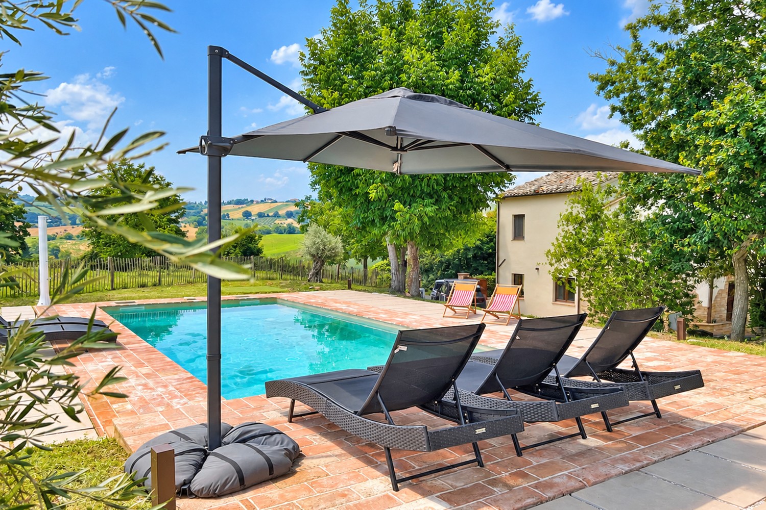 Stylish holiday home in Le Marche, peacefully located and fully equipped