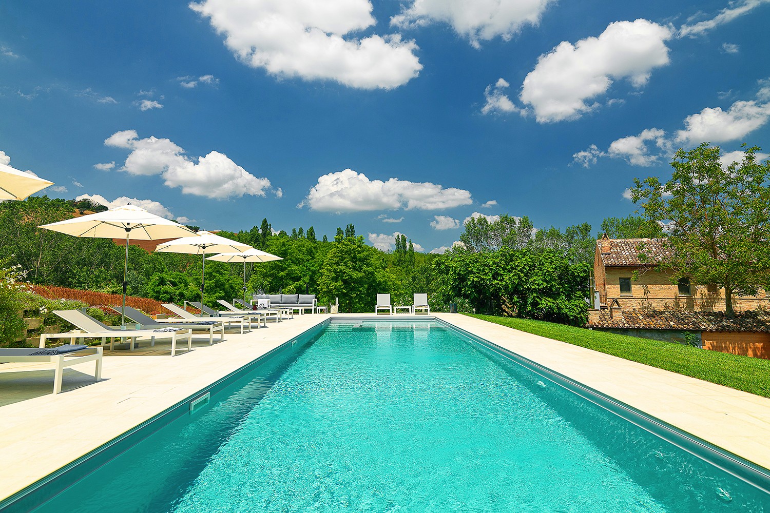 Luxury designer holiday villa with pool